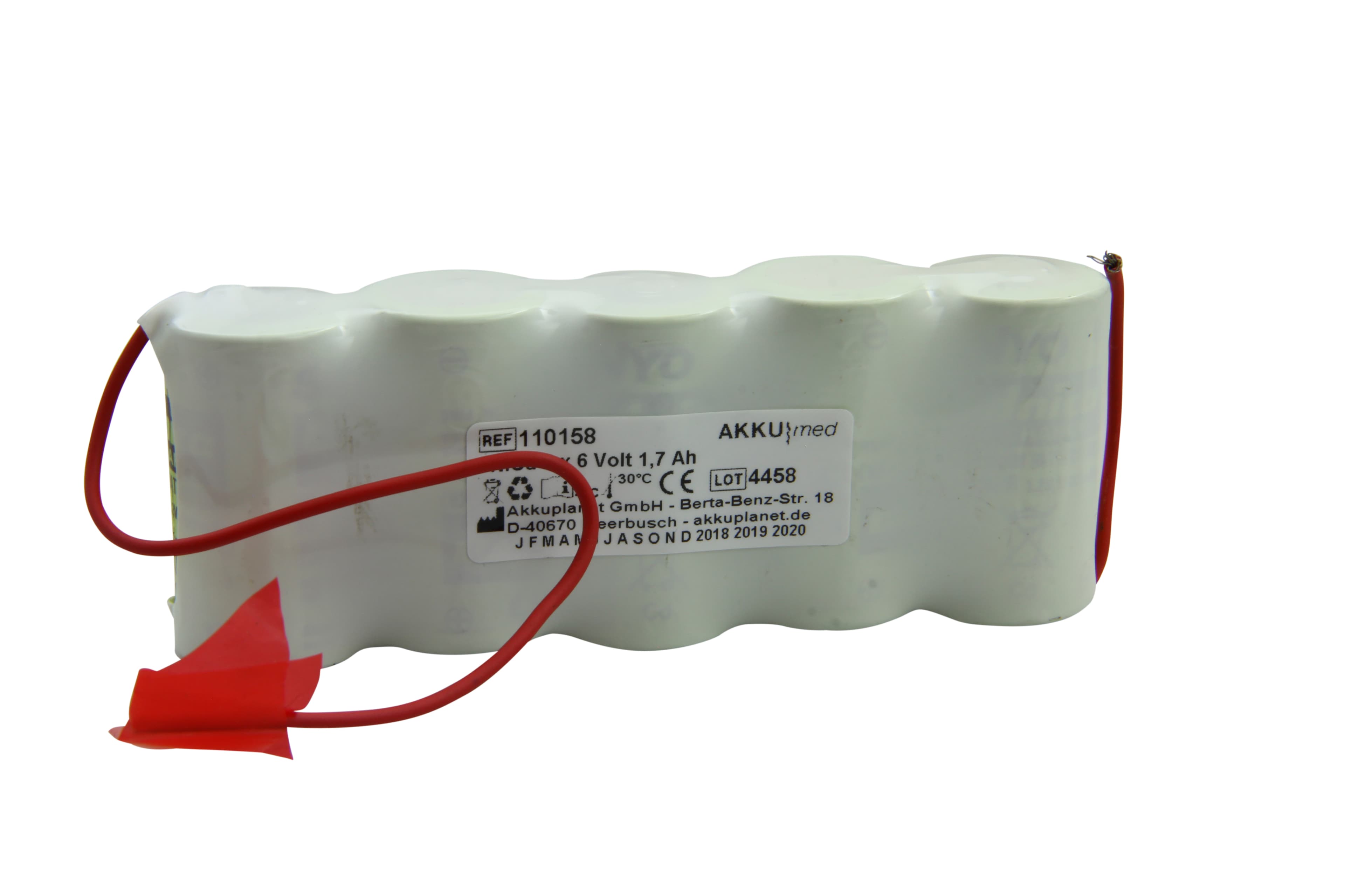 Insert de batterie NC adapté au défibrillateur Mela Melacard Pulsback (note note)