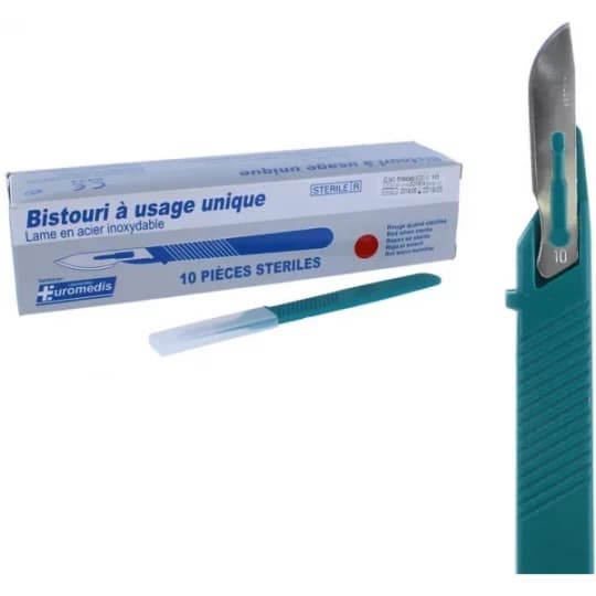 Euromedis Bistouris stériles à usage unique n°10 x 10