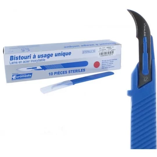 Euromedis Bistouris stériles à usage unique n°12 x 10