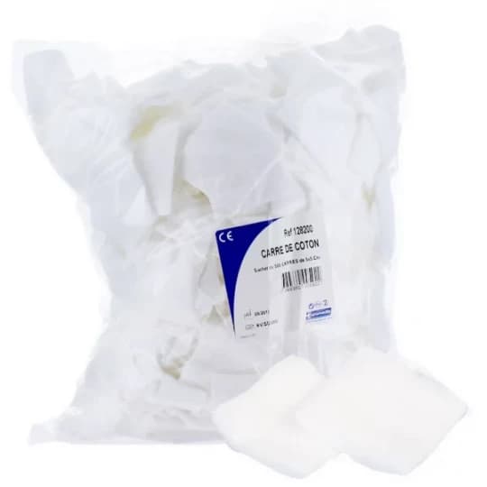 Euromedis Coton Carrés 5 x 5 cm x 500