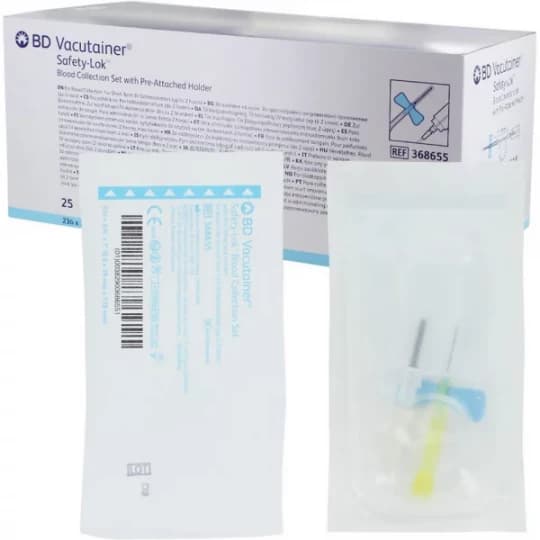 BD Unité de prélèvement + corps BD Vacutainer Safety Lok x 25