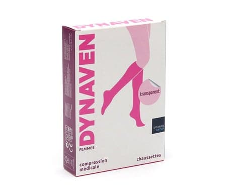 Dynaven Transparent C2 Chaussette Beige Bronzé NXL 1 Paire