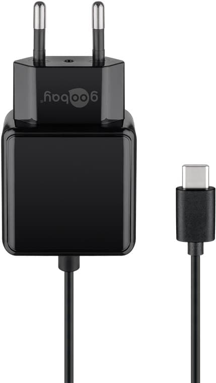 Alimentation Goobay USB-C™ 3.0A - chargeur universel pour de nombreux petits appareils avec connexion USB-CTM.