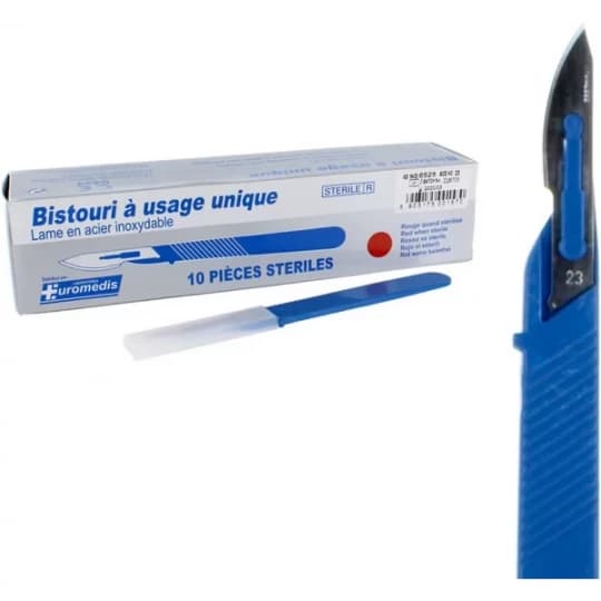 Euromedis Bistouris stériles à usage unique n°23 x 10