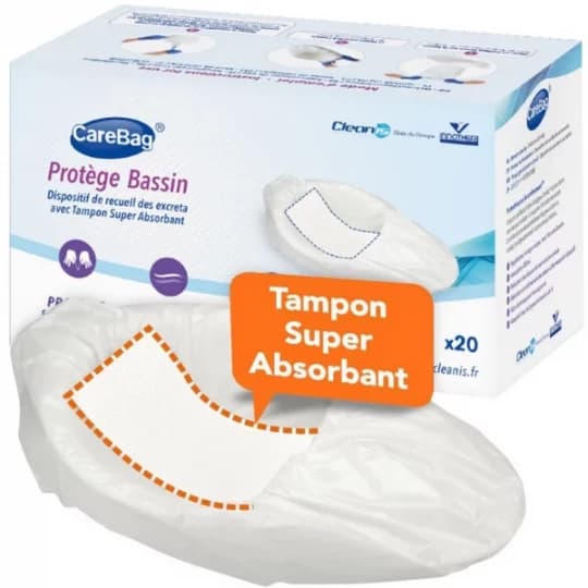 Cleanis Carebag Sac Protège Bassin de Lit x 20