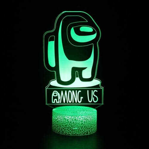 Lampe 3D Tactile Veilleuses Enfant MY1914 Among Us 16 Couleurs avec Telecommande