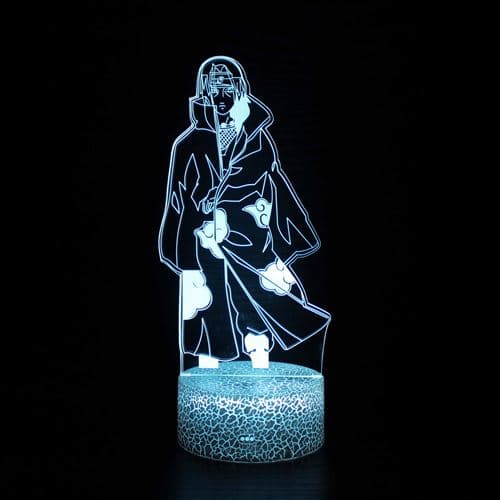 Lampe 3D Tactile Veilleuses Enfant MY1926 Naruto Itachi 16 Couleurs avec Telecommande
