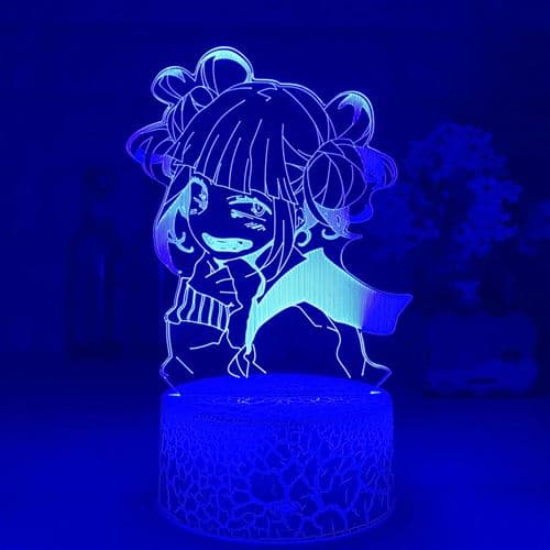 Lampe 3D Tactile Veilleuses Enfant MY2039 My Hero Academia 16 Couleurs avec Telecommande